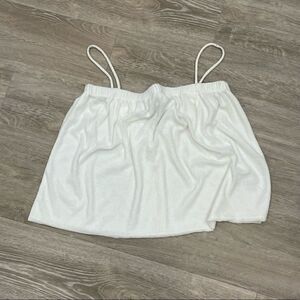 39. Project Social Los Angeles White Fleece Tank Top